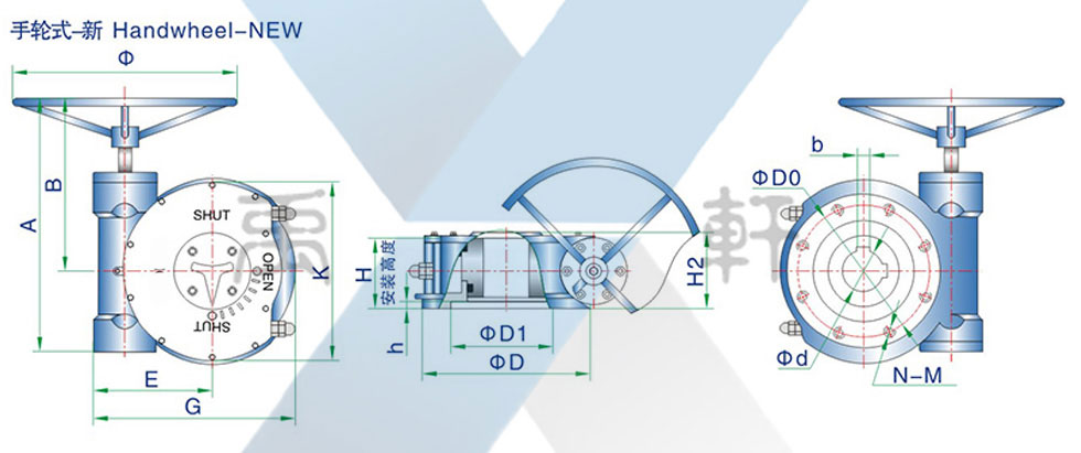 QDX3-5球閥減速機(圖1)