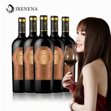 IRENENA紅酒溫碧霞自創(chuàng)品牌進口智利葡萄酒美娜干紅750ml